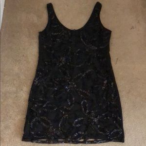 Black cocktail dress